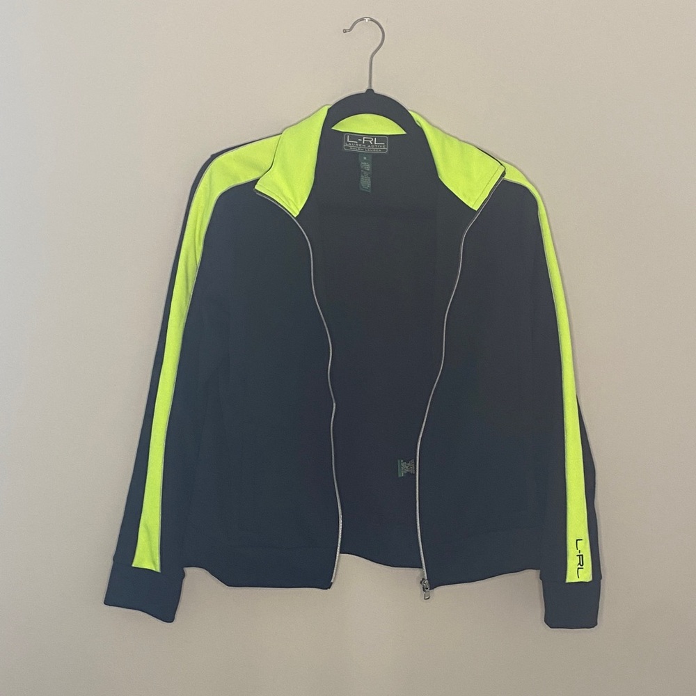 Lauren Ralph Lauren Active Black and Neon Green Jacket